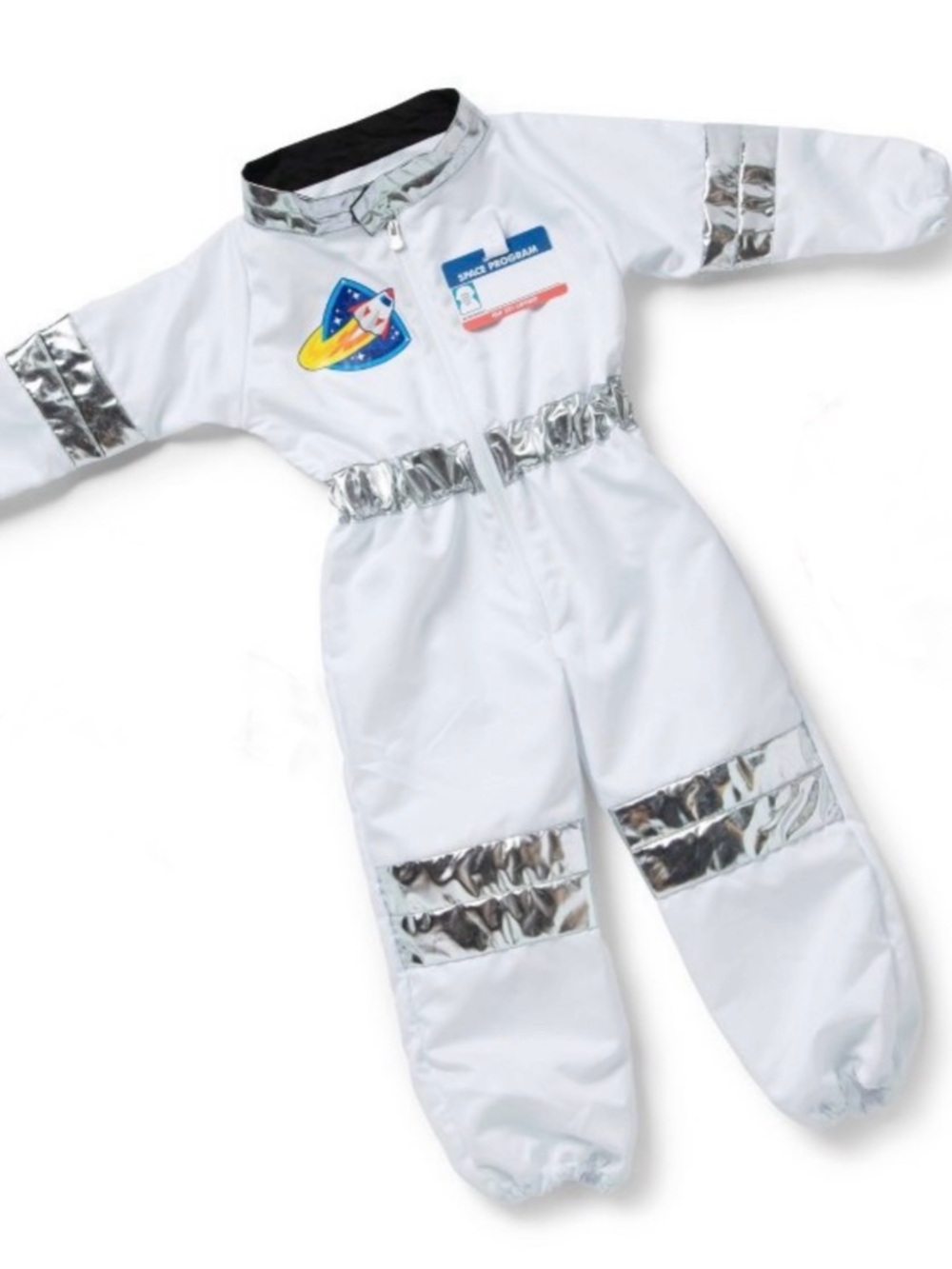 Melissa & Doug Astronaut White and Silver Toddler Play Outfit